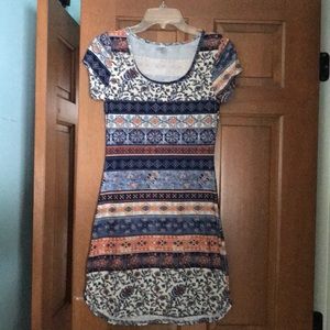 Mudd short sleeve printed dress